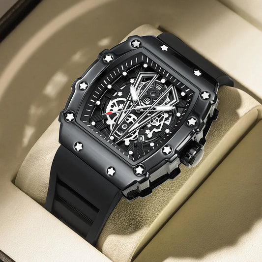 Black dail watch