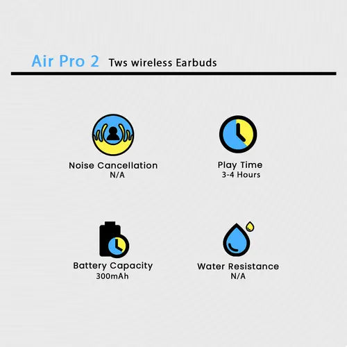 Airs pro 2 Tws wireless Earbuds
